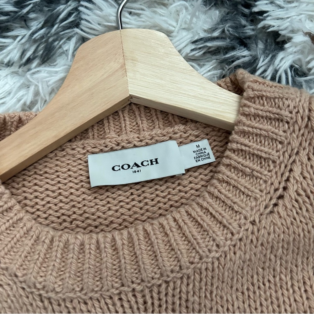 COACH Outerspace Intarsia Crewneck Sweater - Picture 6 of 8
